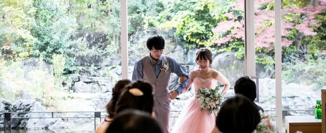 緑に囲まれた中の再入場