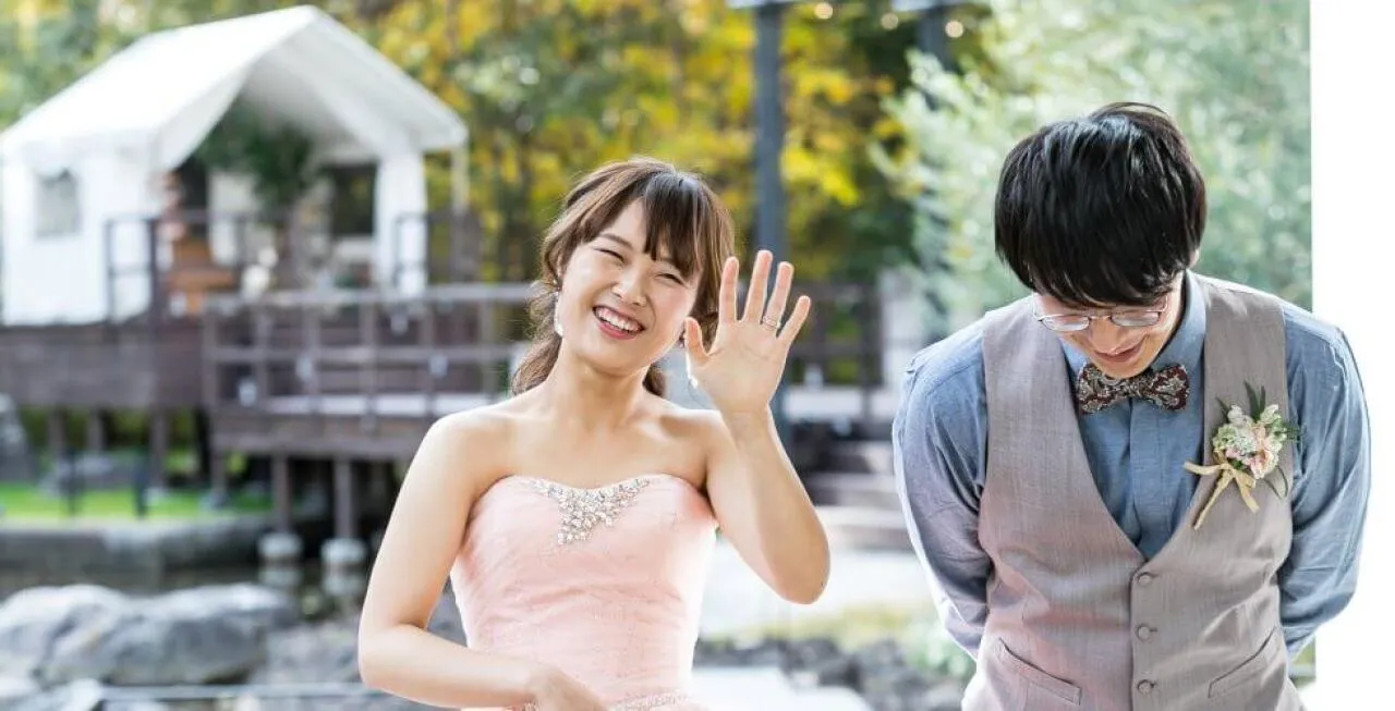 おふたりがゲストをお出迎え